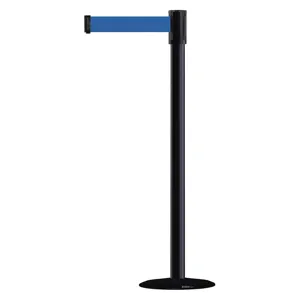 TENSABARRIER 890B-33-33-33-STD-NO-L5X-C Indoor Portable Post Post Finish Black | AD3AKY 3XGE4