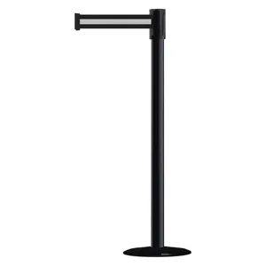 TENSABARRIER 890B-33-33-33-STD-NO-S3X-C Indoor Post Black/white | AE9YTC 6NW01