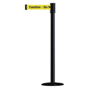 TENSABARRIER 890B-33-33-33-STD-NO-YAX-C Portable Post Black Caution Do Not Enter | AD3ALA 3XGE6