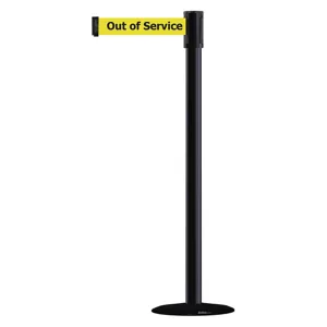 TENSABARRIER 890B-33-33-33-STD-NO-YEX-C Portable Post Black Out Of Service | AD3ALD 3XGF1