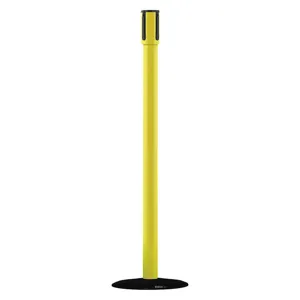 TENSABARRIER 890B-33-35-33-RCV Receiver Post 38 Inch Height Yellow | AG2EZD 31HJ12