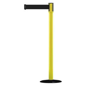 TENSABARRIER 890B-33-35-35-STD-NO-B9X-C Indoor Portable Post Post Finish Yellow | AD3AMM 3XGJ8