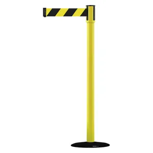 TENSABARRIER 890B-33-35-35-STD-NO-D4X-C Indoor Portable Post Post Finish Yellow | AD3AMT 3XGK4