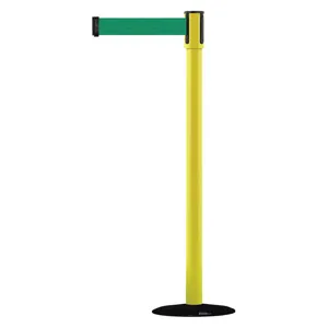 TENSABARRIER 890B-33-35-35-STD-NO-G6X-C Indoor Portable Post Post Finish Yellow | AD3AMN 3XGJ9