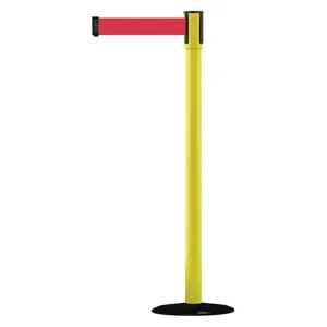 TENSABARRIER 890B-33-35-35-STD-NO-R5X-C Indoor Portable Post Post Finish Yellow | AD3AMQ 3XGK2