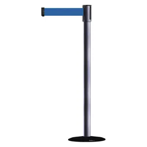 TENSABARRIER 890B-33-73-73-STD-NO-L5X-C Indoor Portable Post Post Finish Gray | AD3ALV 3XGG8