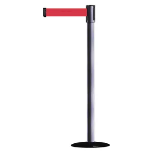 TENSABARRIER 890B-33-73-73-STD-NO-R5X-C Indoor Portable Post Post Finish Gray | AD3ALU 3XGG7