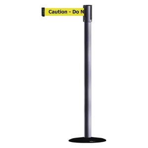 TENSABARRIER 890B-33-73-73-STD-NO-YAX-C Portable Post Gray Caution Do Not Enter | AD3ALX 3XGH1