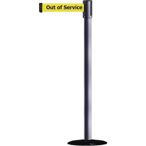 TENSABARRIER 890B-33-73-73-STD-NO-YEX-C Portable Post Gray Out Of Service | AD3AMA 3XGH5
