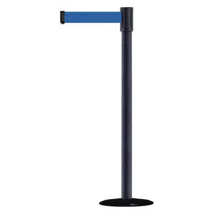 TENSABARRIER 890B-33-89-89-STD-NO-L5X-C Indoor Portable Post Post Finish Black | AD3ALJ 3XGF6