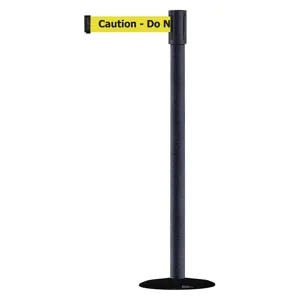 TENSABARRIER 890B-33-89-89-STD-NO-YAX-C Portable Post Black Caution Do Not Enter | AD3ALL 3XGF8