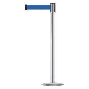 TENSABARRIER 890U-1S-1S-1S-STD-NO-L5X-C Indoor Portable Post Satin Chrome | AD3APW 3XGU4