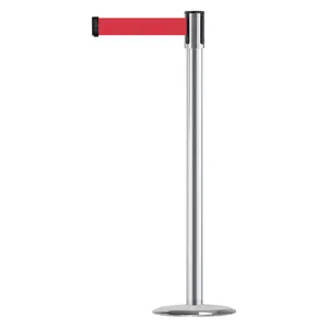 TENSABARRIER 890U-1S-1S-1S-STD-NO-R5X-C Indoor Portable Post Satin Chrome | AD3APV 3XGU3