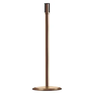 TENSABARRIER 890U-2P-2P-2P-RCV Receiver Post 38 Inch Height Polished Brass | AG2EZG 31HJ15