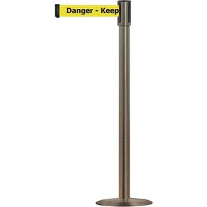 TENSABARRIER 890U-3S-3S-3S-STD-NO-YAX-C Portable Post Stainless Steel Caution Do Not Enter | AD3AQV 3XGX1