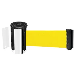 TENSABARRIER 896-STD-1P-MAX-NO-Y5X-C Belt Barrier Chrome Belt Colour Yellow | AD3GEA 3ZAG8