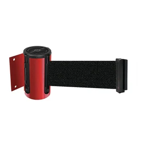 TENSABARRIER 896-STD-21-STD-NO-B9X-C Belt Barrier Red Belt Colour Black | AD3DYD 3YJF6