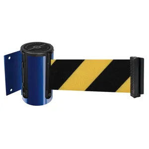 TENSABARRIER 896-STD-23-STD-NO-D4X-C Belt Barrier Blue Belt Yellow With Black | AD3DYV 3YJH4