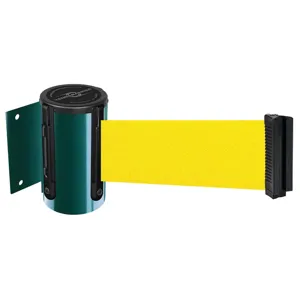 TENSABARRIER 896-STD-28-MAX-NO-Y5X-C Belt Barrier Green Belt Colour Yellow | AD3GDC 3ZAE4