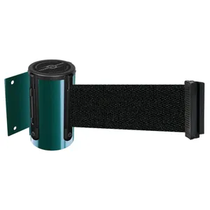 TENSABARRIER 896-STD-28-STD-NO-B9X-C Belt Barrier Green Belt Colour Black | AD3DZA 3YJJ1