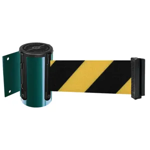 TENSABARRIER 896-STD-28-STD-NO-D4X-C Belt Barrier Green Yellow With Black | AD3DZF 3YJJ6