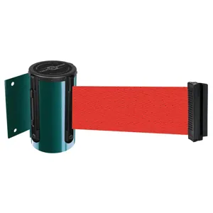 TENSABARRIER 896-STD-28-STD-NO-R5X-C Belt Barrier Green Belt Colour Red | AD3DZD 3YJJ4