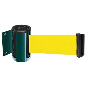 TENSABARRIER 896-STD-28-STD-NO-Y5X-C Belt Barrier Green Belt Colour Yellow | AD3DZC 3YJJ3