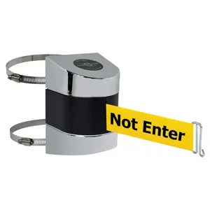 TENSABARRIER 897-15-C-1P-NO-YAX-A Belt Barrier Chrome Belt Colour Yellow | AD3GFR 3ZAP6