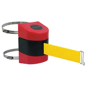 TENSABARRIER 897-15-C-21-NO-Y5X-A Belt Barrier Red Belt Colour Yellow | AD3GGJ 3ZAT6