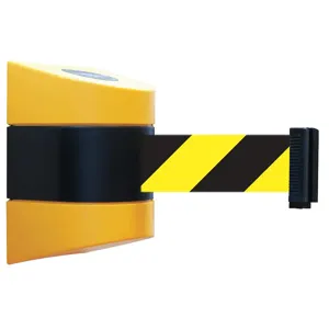 TENSABARRIER 897-15-S-35-NO-D4X-C Belt Barrier Yellow Belt Yellow With Black | AD3GHV 3ZAX6