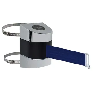 TENSABARRIER 897-24-C-1P-NO-L5X-A Belt Barrier Chrome Belt Colour Blue | AD3GLW 3ZCH1