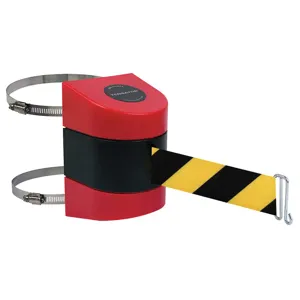 TENSABARRIER 897-24-C-21-NO-D4X-A Belt Barrier Red Belt Yellow With Black | AD3GMU 3ZCK6