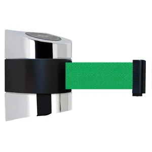 TENSABARRIER 897-24-S-1P-NO-G6X-C Belt Barrier Chrome Belt Colour Green | AD3GLG 3ZCF5