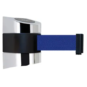 TENSABARRIER 897-24-S-1P-NO-L5X-C Belt Barrier Chrome Belt Colour Blue | AD3GLK 3ZCF8