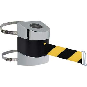TENSABARRIER 897-30-C-1P-NO-D4X-A Belt Barrier Chrome Belt Yellow With Black | AD3GQJ 3ZCY4