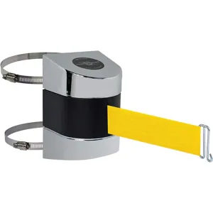 TENSABARRIER 897-30-C-1P-NO-Y5X-A Belt Barrier Chrome Belt Colour Yellow | AD3GQF 3ZCY1