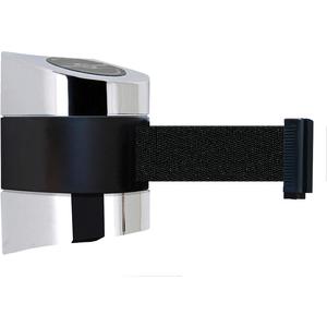 TENSABARRIER 897-30-S-1P-NO-B9X-C Belt Barrier Chrome Belt Colour Black | AD3GPT 3ZCW6