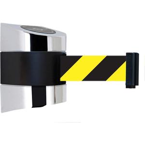 TENSABARRIER 897-30-S-1P-NO-D4X-C Belt Barrier Chrome Belt Yellow With Black | AD3GPY 3ZCX2