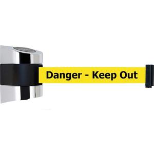 TENSABARRIER 897-30-S-1P-NO-YDX-C Belt Barrier Chrome Belt Colour Yellow | AD3GQB 3ZCX6