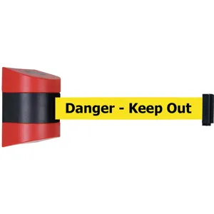 TENSABARRIER 897-24-S-21-NO-YDX-C Belt Barrier Red Belt Colour Yellow | AD3GML 3ZCJ8