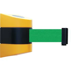 TENSABARRIER 897-30-S-35-NO-G6X-C Belt Barrier Yellow Belt Colour Green | AD3GTJ 3ZDF1