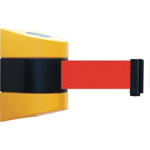 TENSABARRIER 897-24-S-35-NO-R5X-C Belt Barrier Yellow Belt Colour Red | AD3GNZ 3ZCR1