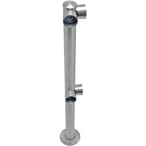 TENSABARRIER ADAPTARAIL-2L-5-36-COR-1P Adapta-rail Corner Post Polished Chrome | AD3GKV 3ZCC7