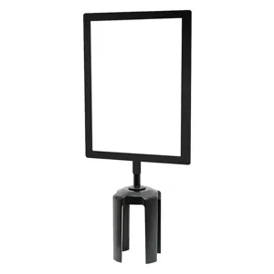 TENSABARRIER FRAME-HDSC-33-0711HD-V Sign Frame 11 x 7 Inch Black | AF9RAH 30RH45