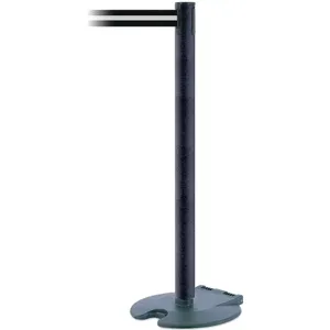 TENSABARRIER RB1-89-89-STD-NO-S3X-C Post With Belt 39 Inch Black/white Horizontal | AF3YLQ 8FF99