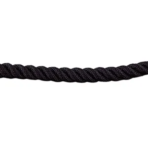 TENSABARRIER ROPE-TWST-33-06/0-X-XXXX-XX Classic Post Rope Twisted Rope Black | AD3GDM 3ZAF4