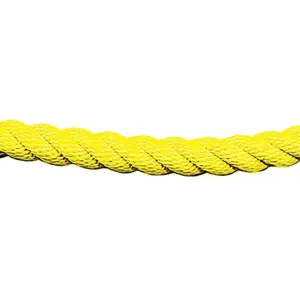 TENSABARRIER ROPE-TWST-35-06/0-X-XXXX-XX Classic Post Rope Twisted Rope Yellow | AD3GDH 3ZAE9