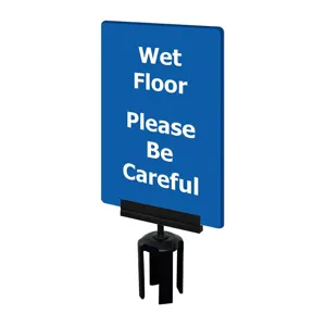 TENSABARRIER S08-P-23-7X11-V-HDSB-1701-33 Acrylic Sign Blue Wet Floor | AD3DTB 3YHL2