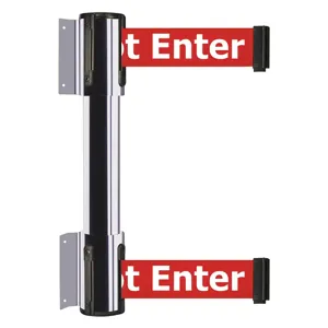 TENSABARRIER 896T2-1P-STD-RIX-C Belt Barrier Danger-Do Not Enter Chrome | AH7HBK 36TU07