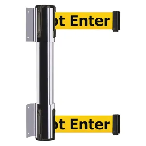 TENSABARRIER 896T2-1P-STD-YAX-C Belt Barrier 7-1/2 feet 2 Belts 2 Inch width | AH7HBL 36TU08